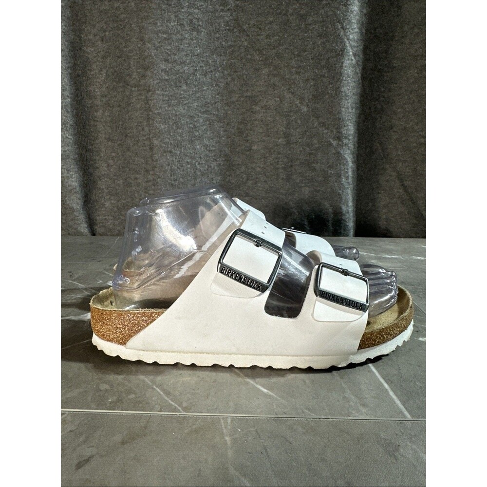 Birkenstock Arizona White Sandals Womens EU 37 US 6 Narrow Made in Germany B1